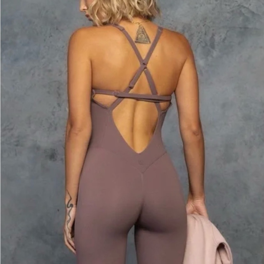BuffBunny Mocha Berry Corset Bodysuit